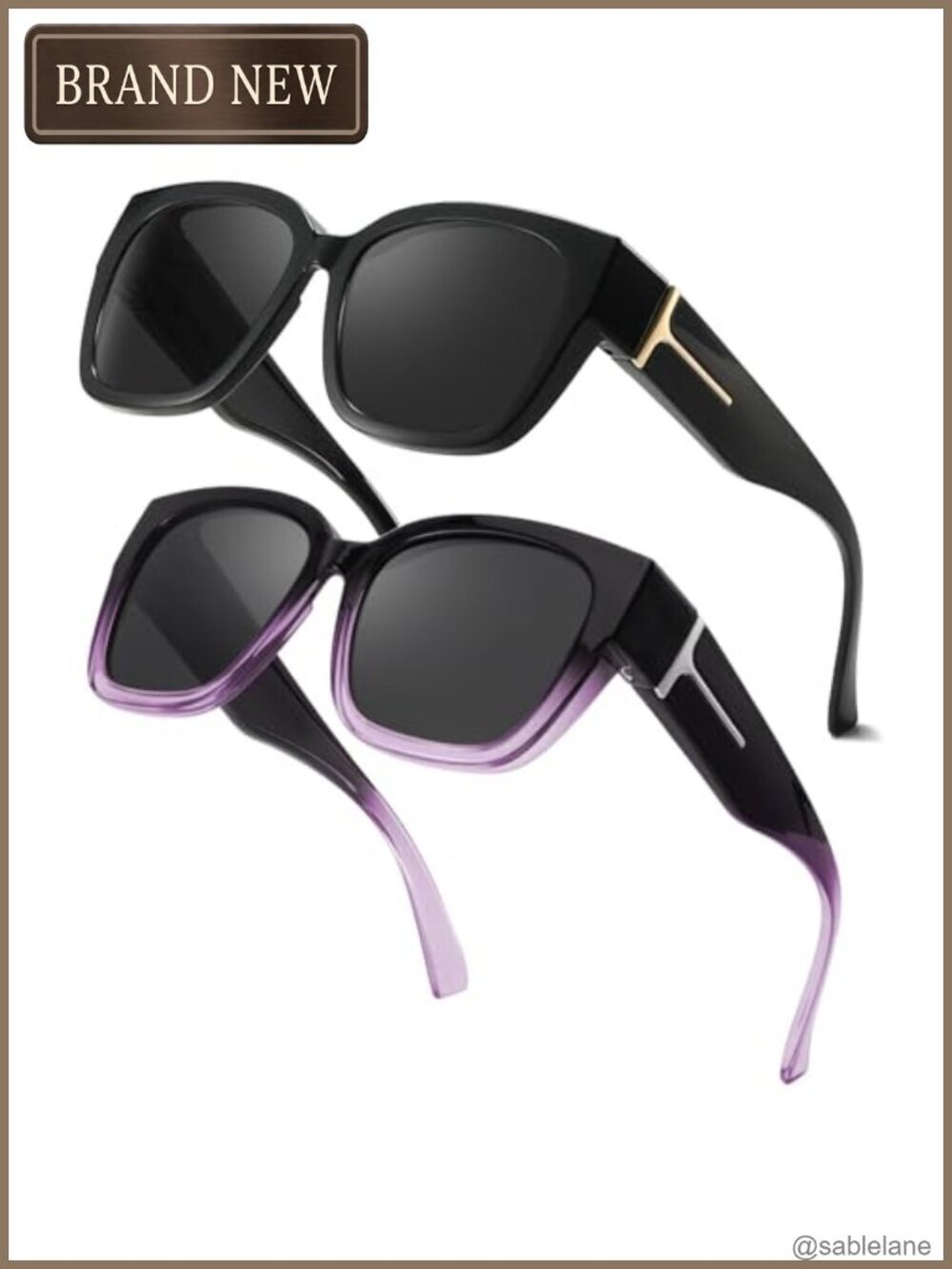 Polarized Fit Over Glasses for Women UV Protection Driving Sunglasses